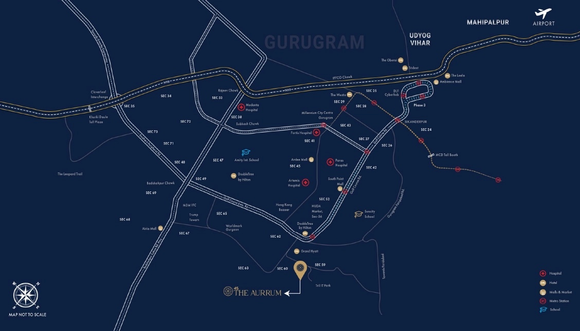 4s The Aurrum location map